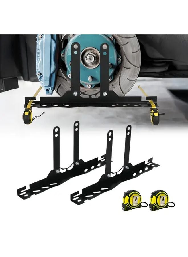 2 Sets Wheel Alignment Tool Kit With 2 Tape Measures For Home And Professional Automotive Use - Image 1